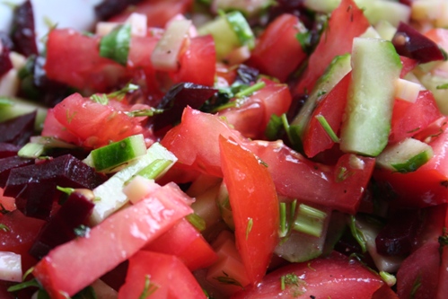 Салат из овощей со специями