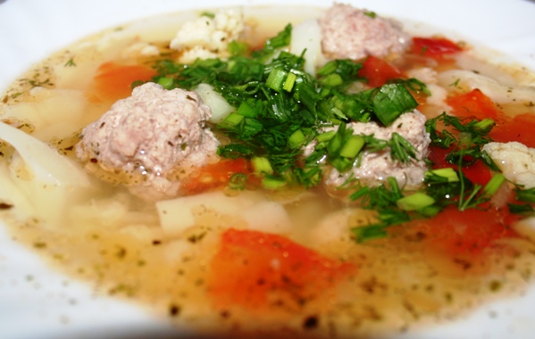 Рецепт супа с фрикадельками и специями